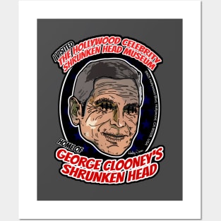 The Hollywood Celebrity Shrunken Head Museum - George Clooney Posters and Art